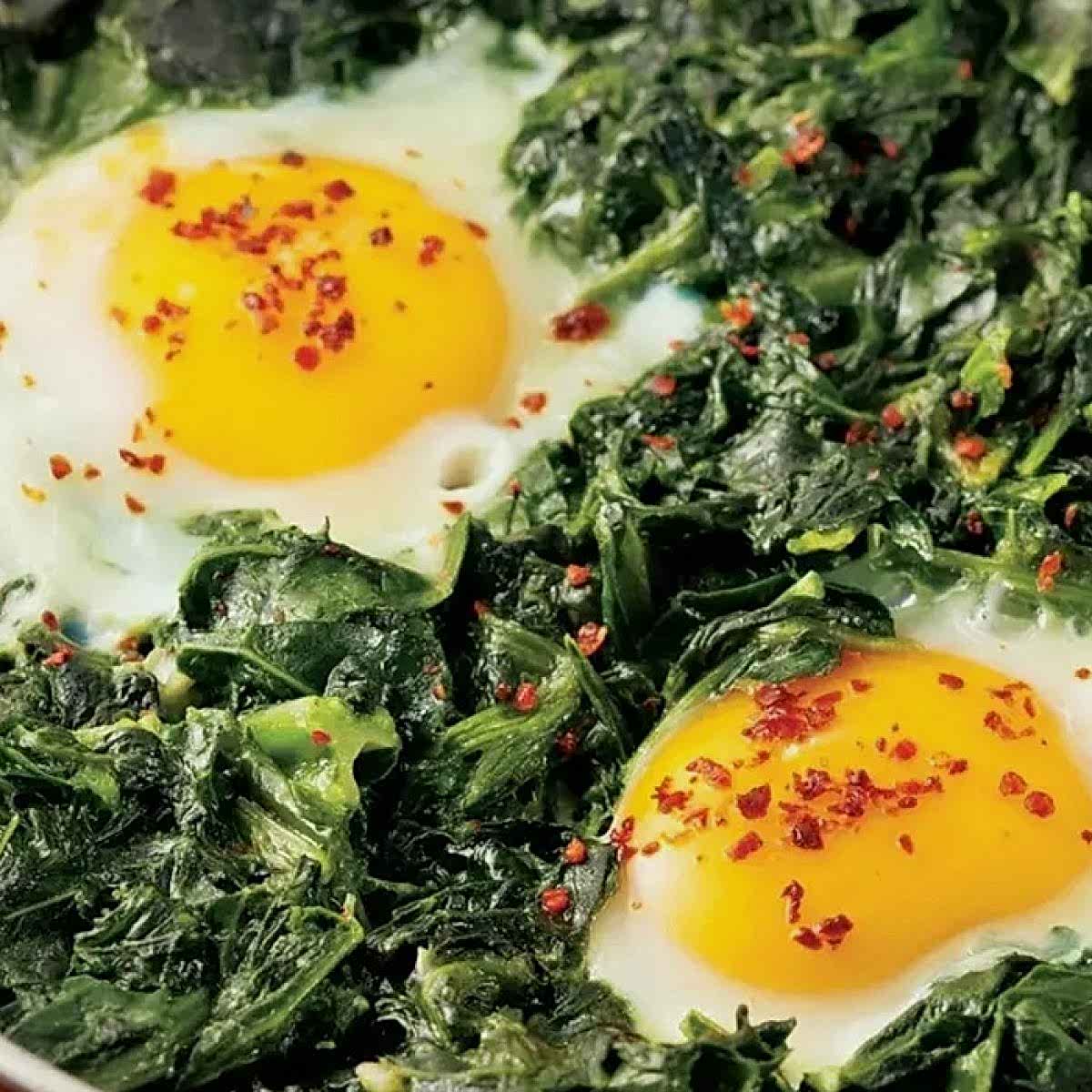 Ispanaklı Yumurta