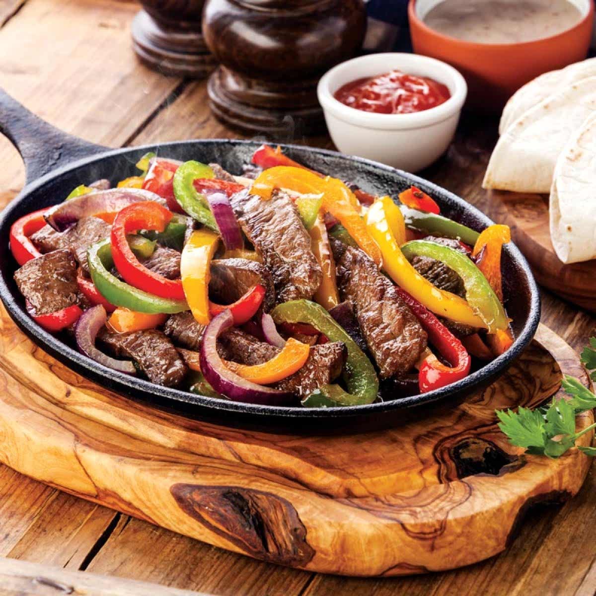 Sebzeli Et Fajita