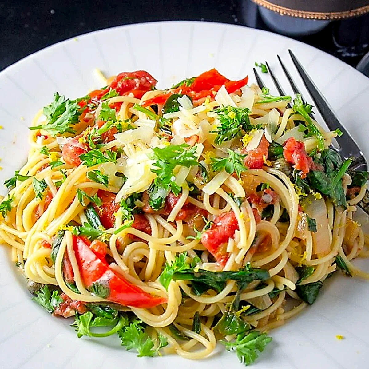 Sebzeli Sphagetti